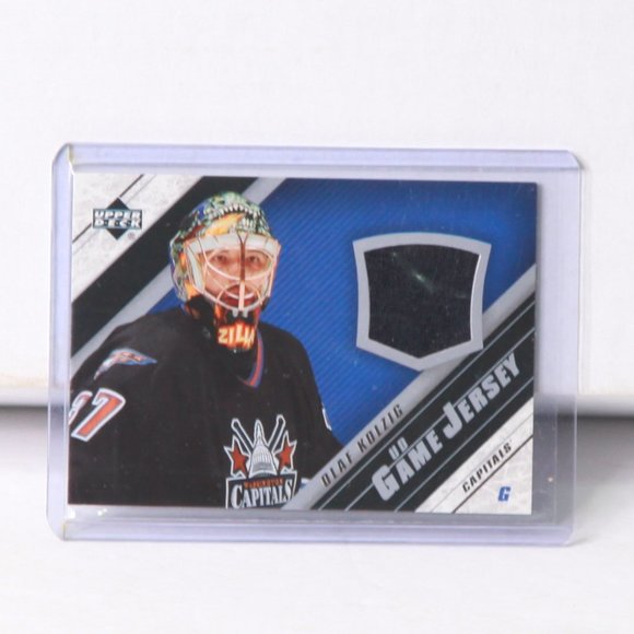 Olaf Kolzig Upper Deck Game-Used Jersey Hockey Card Washington Capitals 2005/06 - Picture 1 of 2